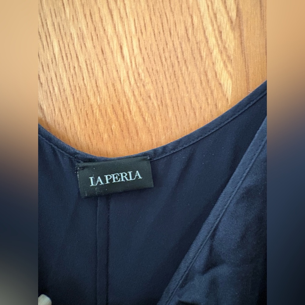 La Perla Midnight Blue silk Slip Dress or gown S - Picture 4 of 10